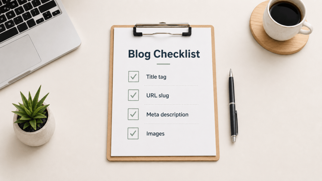 Blog checklist