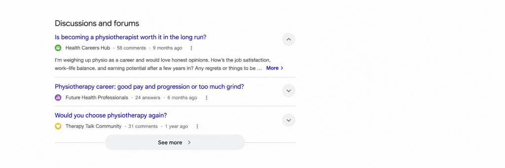 Discussions and forums