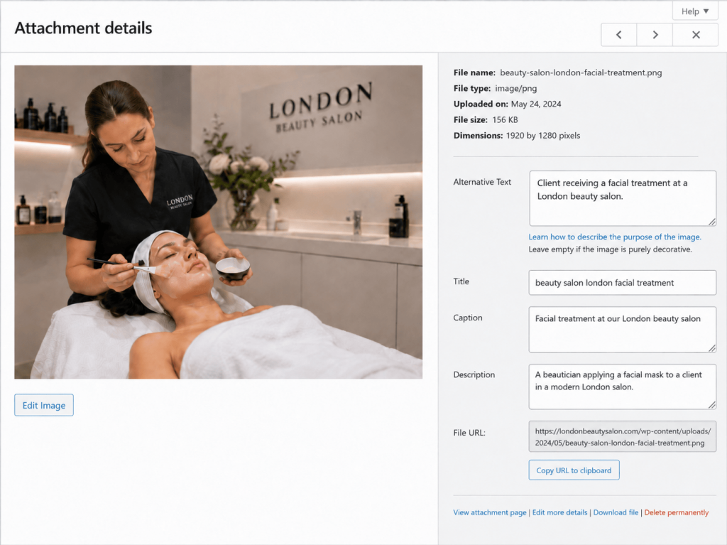 Optimising images for SEO