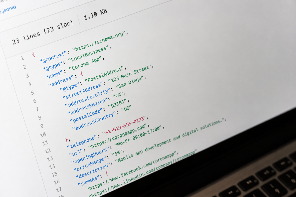 Schema markup