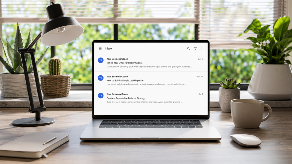 Emails from a business coach