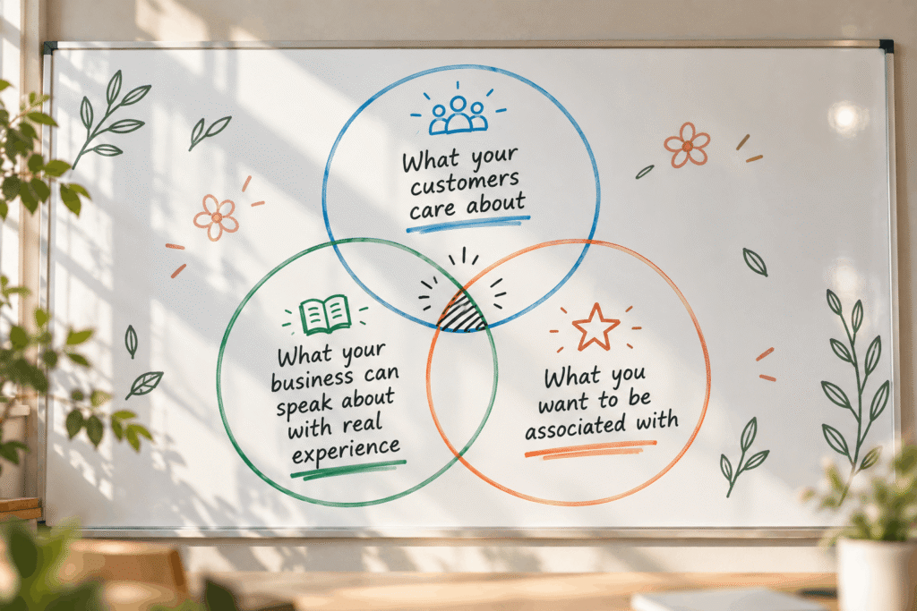 Define what you want to be known for as part of your social media content strategy
