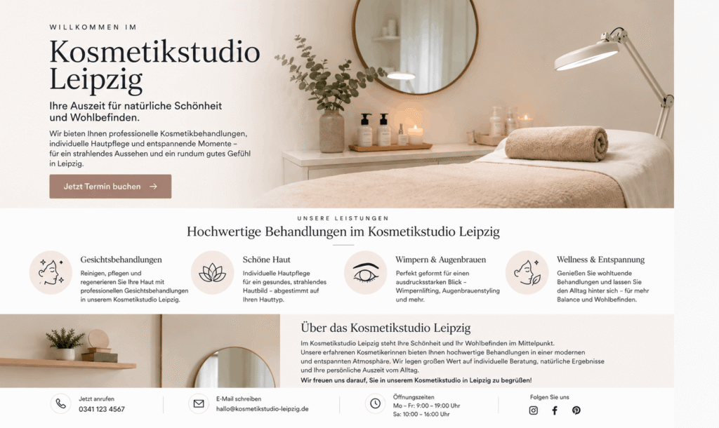 Modernes Kosmetikstudio Leipzig für professionelle Kosmetikbehandlungen