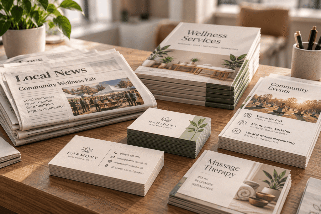 Increase website visits through local business listings, offline marketing, and promotional activities
