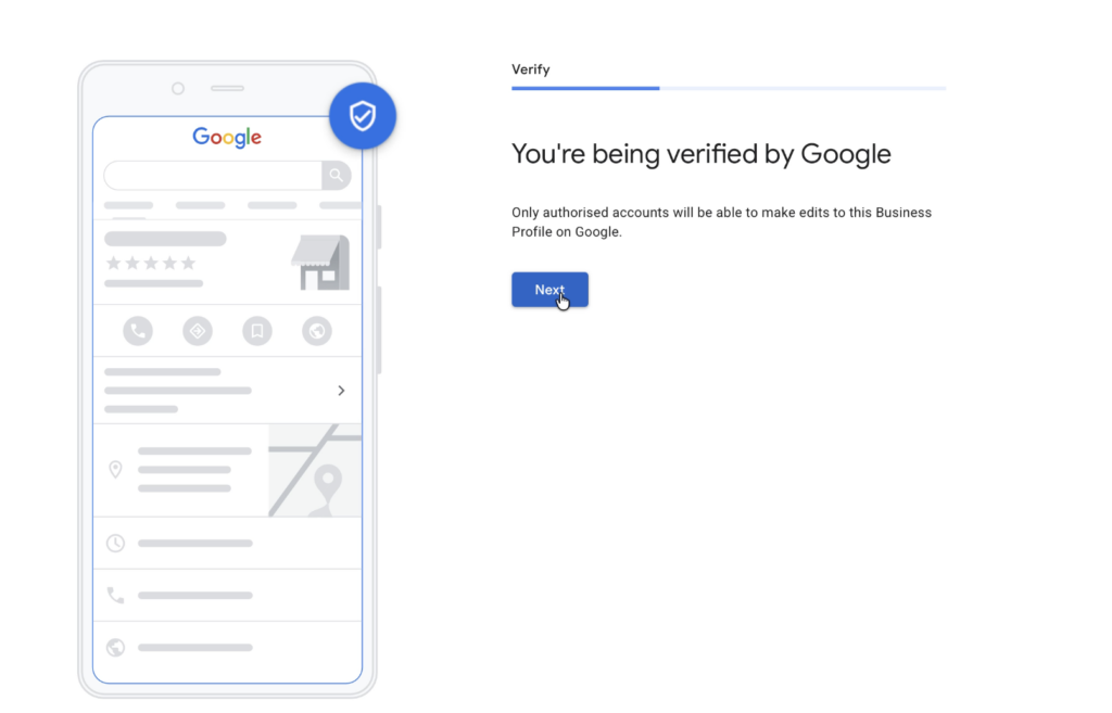 Verify your Google Business Profile to set up a google business profile